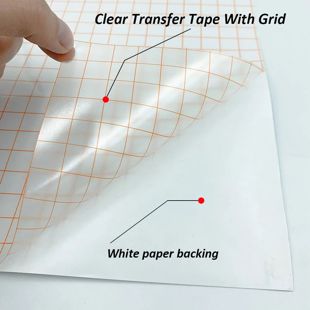 Clear Vinyl Tape Alignment Grid Transfer Paper