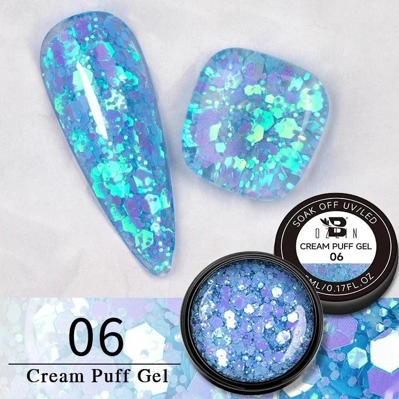 Candy Ombre Puff Gel Nail Polish