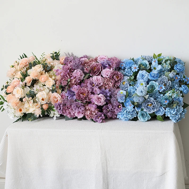 Artificial Flower Row Wedding Backdrop Decor