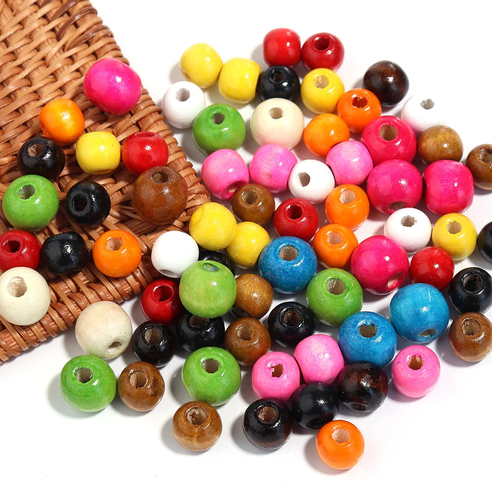 Natural Wooden Beads  For Jewelry Making