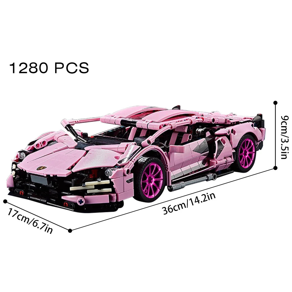 1:14 Racing Sport Car Model Building Blocks