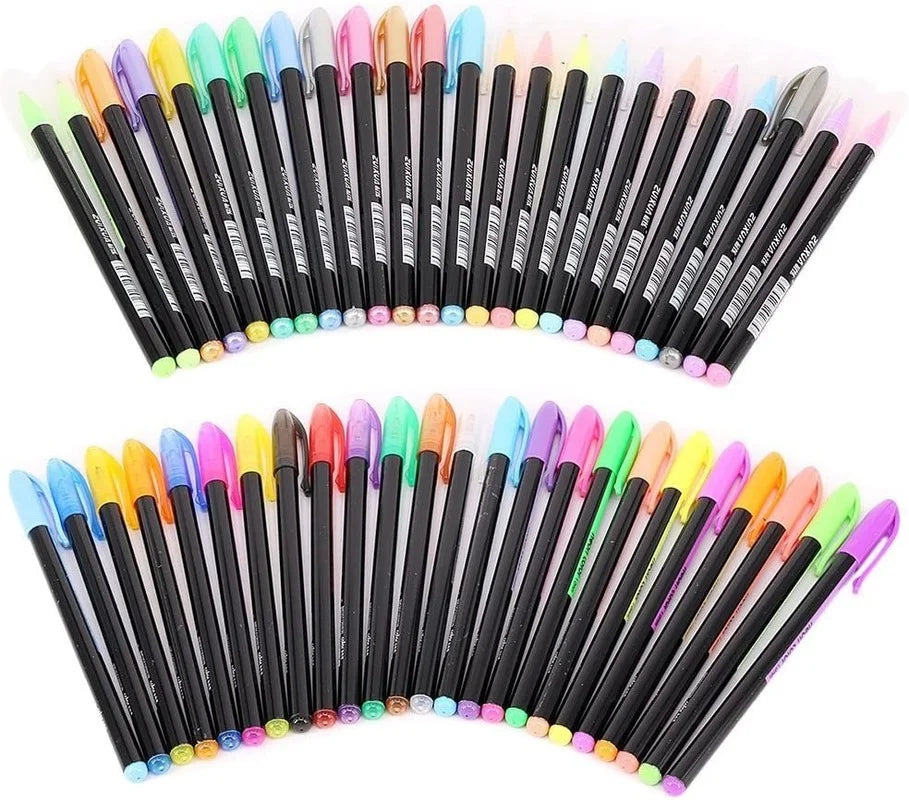 48 Gel Color Ink Glitter Pen