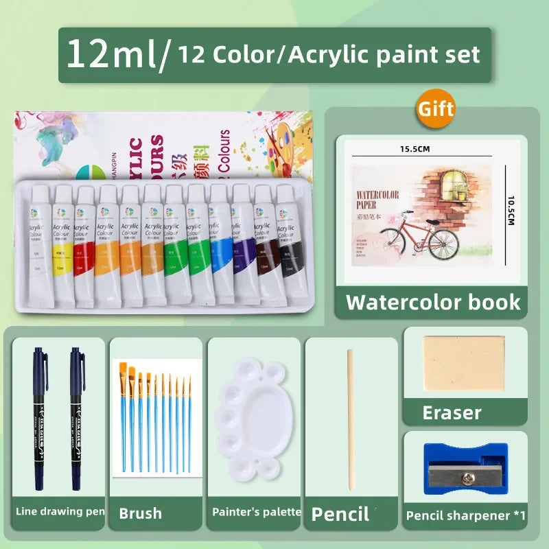 Acrylic Paint 12 18 24 36 Color Paint Set