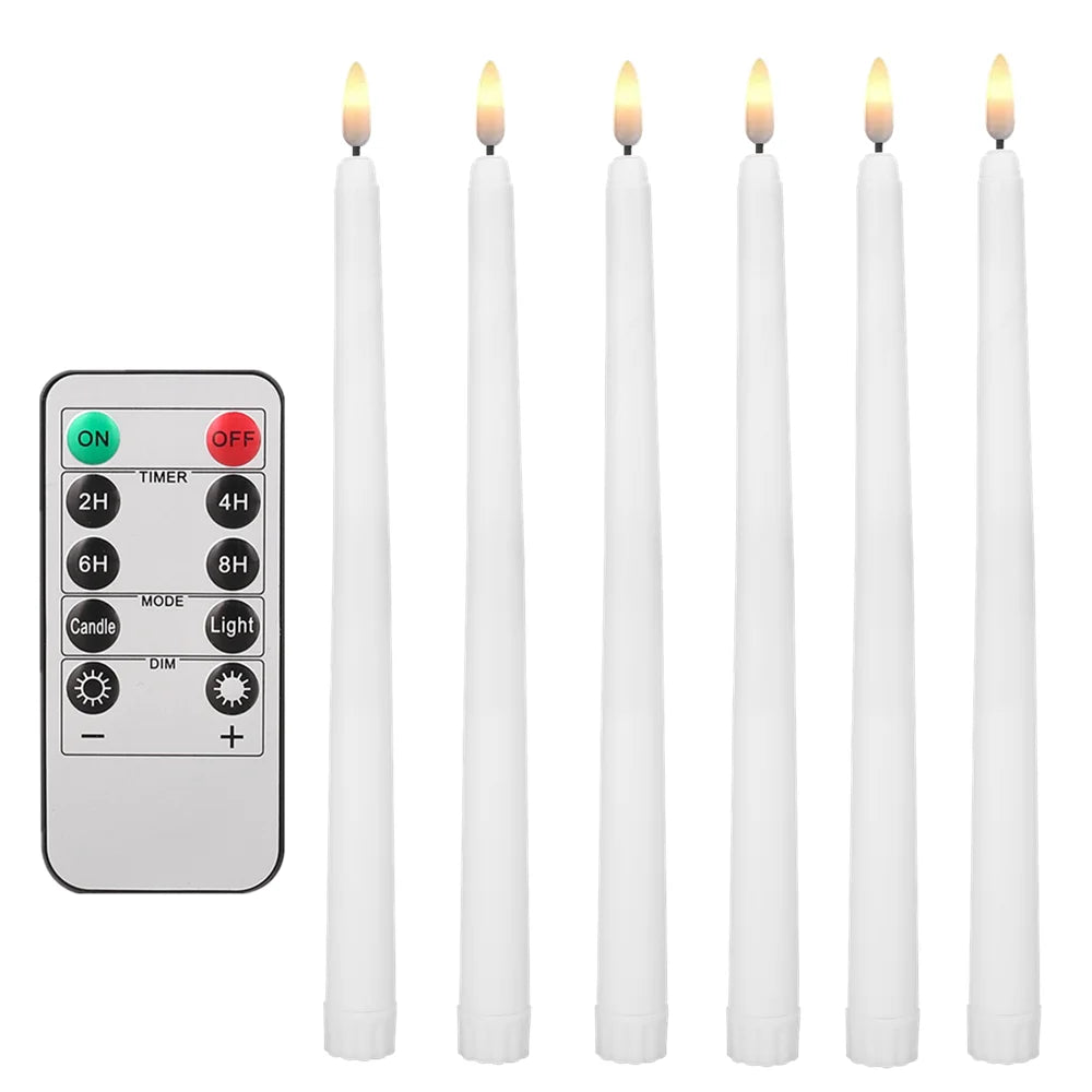 6/24Pc LED Flameless Taper Flickering Candles