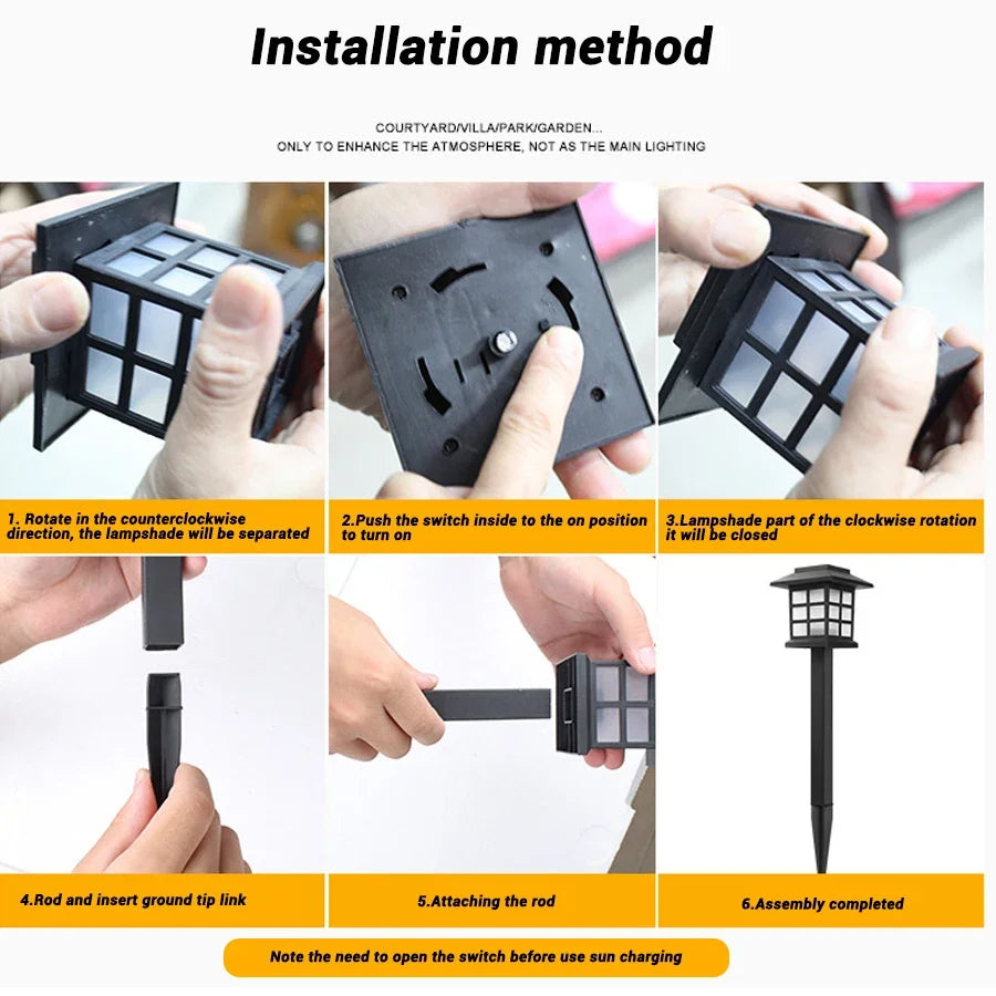 Outdoor Solar Garden Landscape Pathway Light