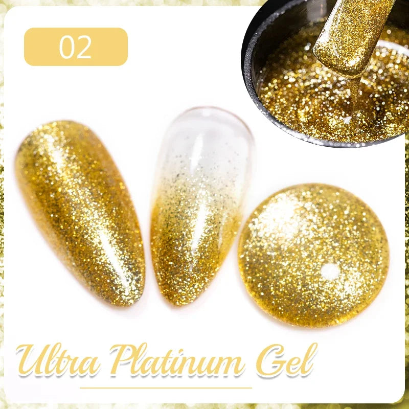 Gel Glitter Semi-Permanent Nail Art Varnish