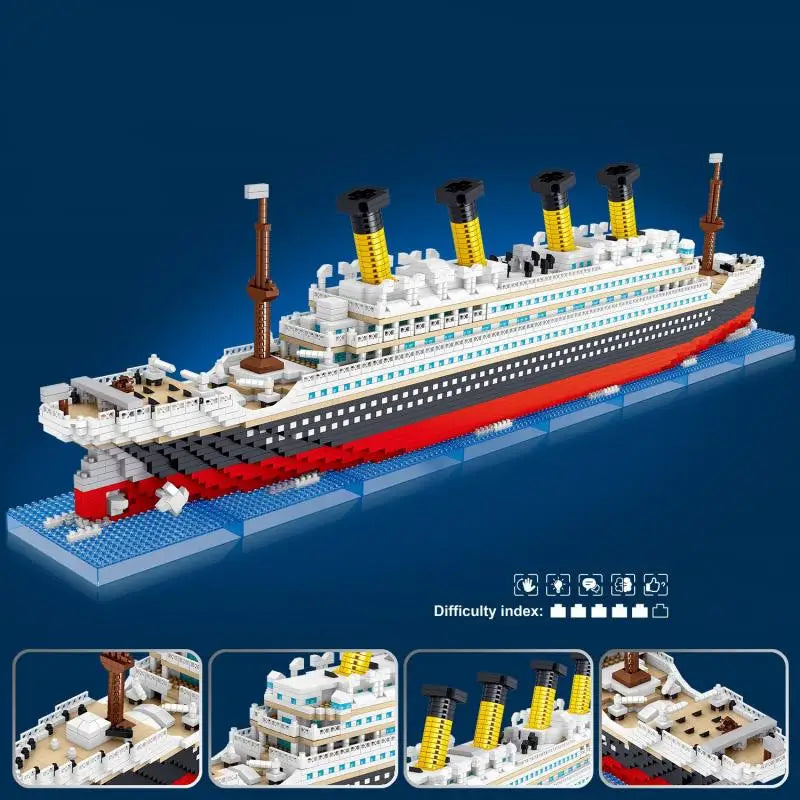 4404PCS Titanic Building Blocks Cruise Ship