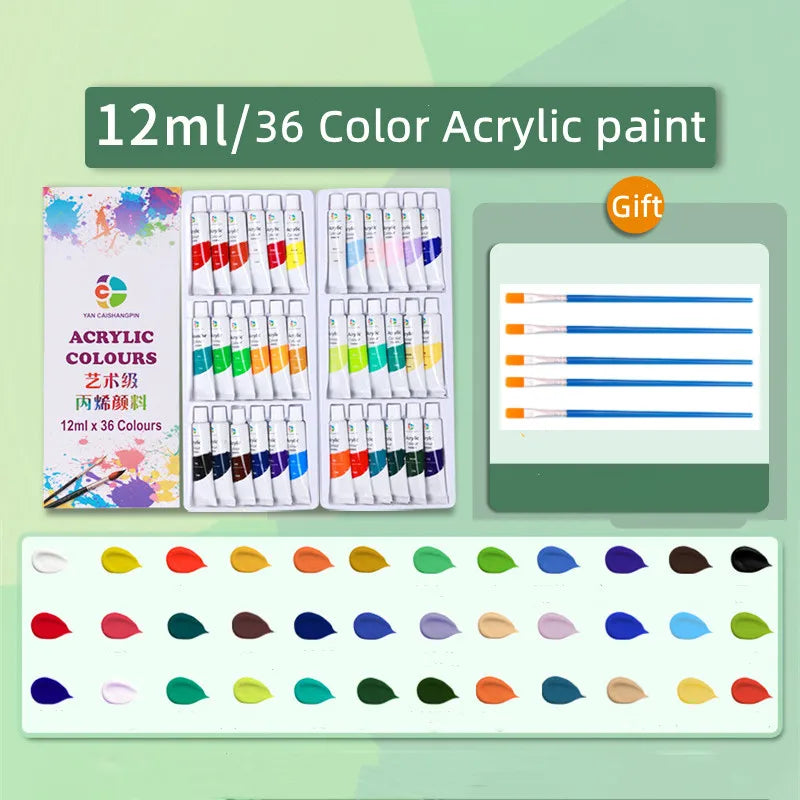 Acrylic Paint 12 18 24 36 Color Paint Set