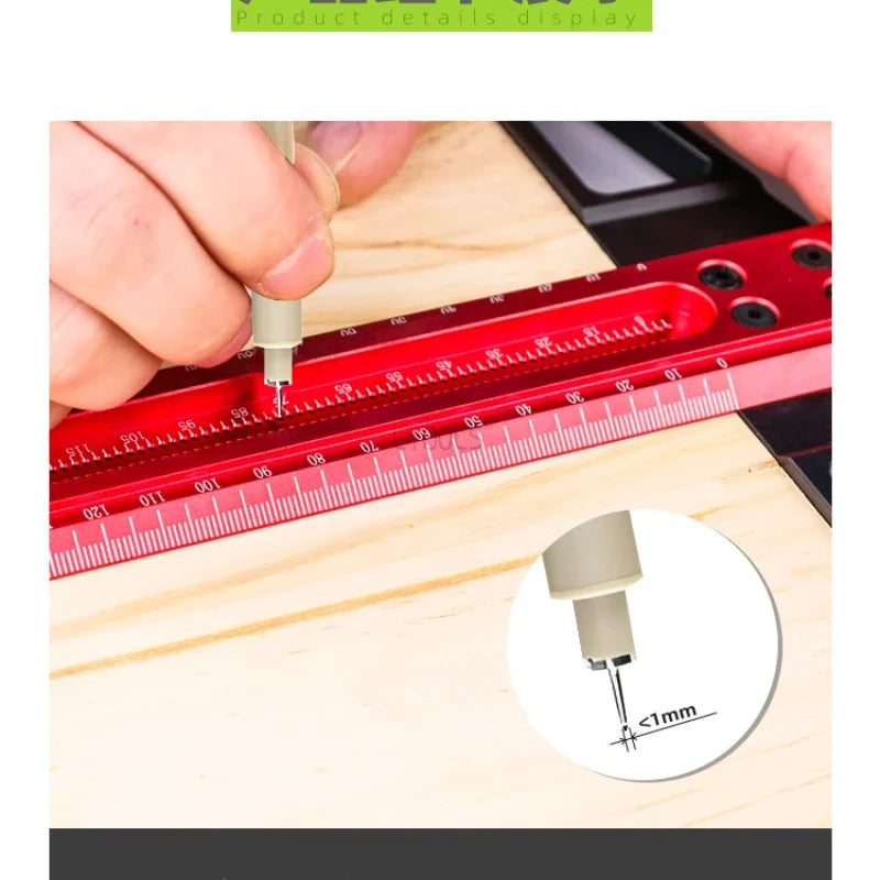 T-shaped Hole Marking Ruler