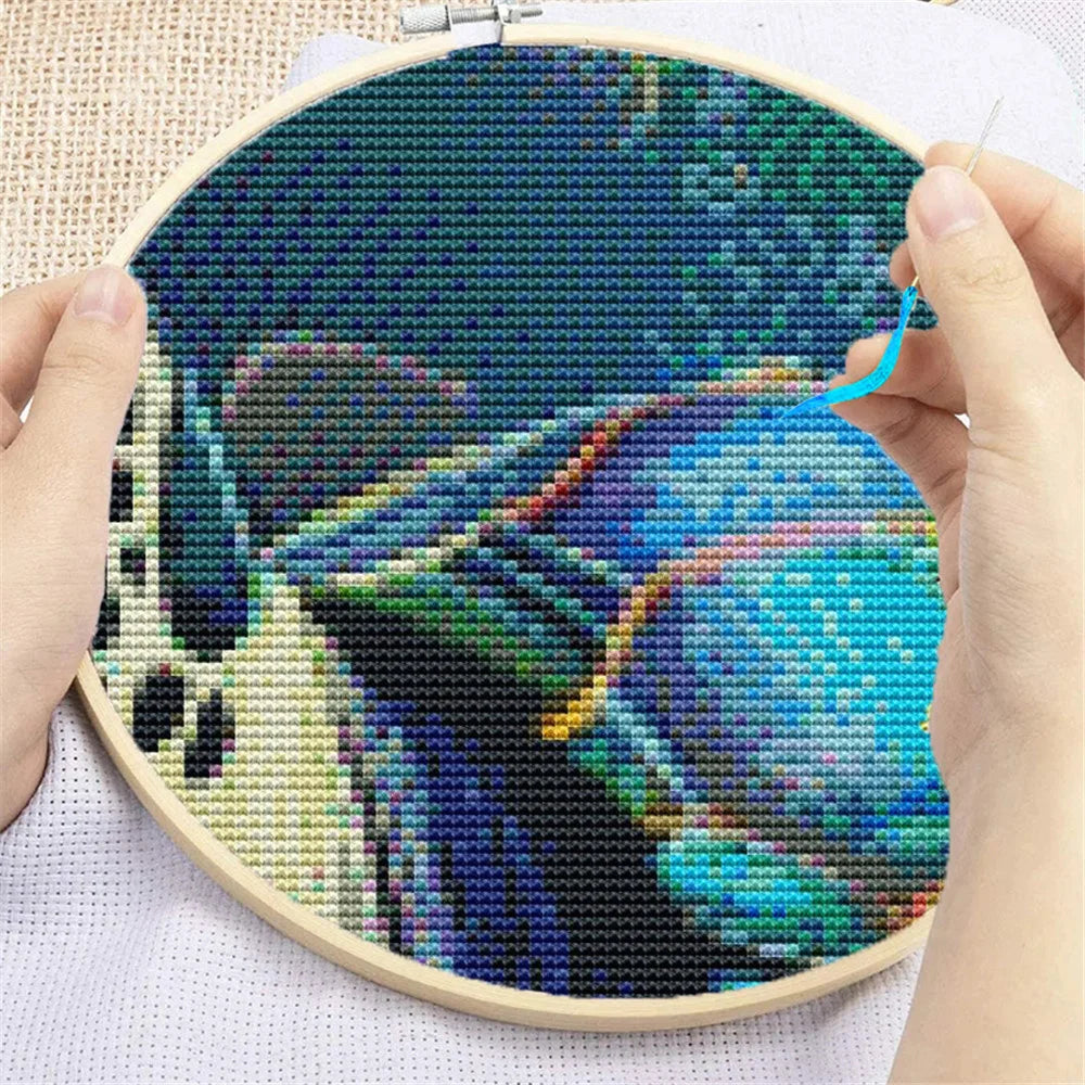 Embroidery Sea Turtle Cross Stitch Kit