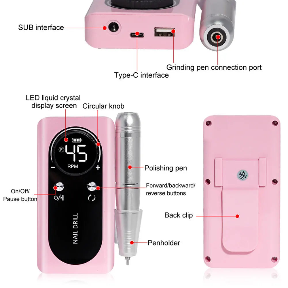 Rechargeable Nail Polish Machine with  Low Noise