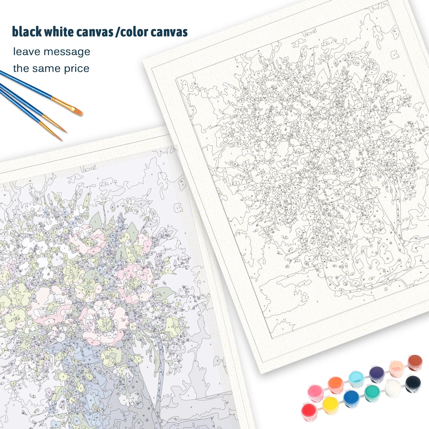 Paintings By Numbers Flowers Kits