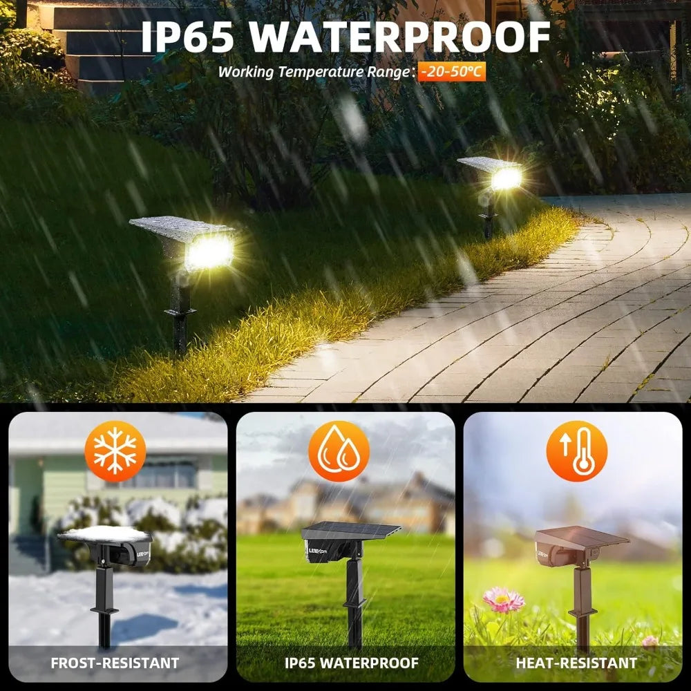 3 Brightness Modes Solar Outdoor Lights