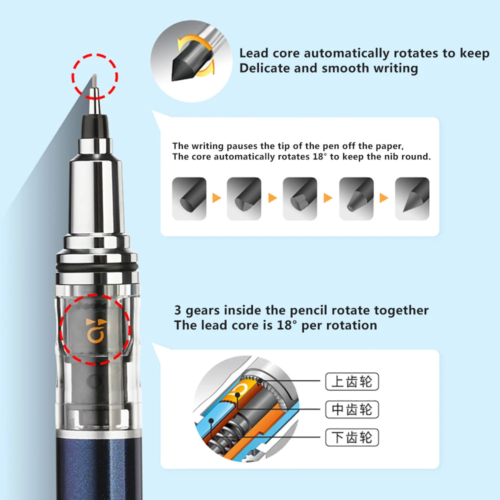 Mechanical Pencil M5-559 Lead Automatic Rotation