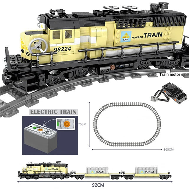 Train Power Function high-tech Building Block Bricks