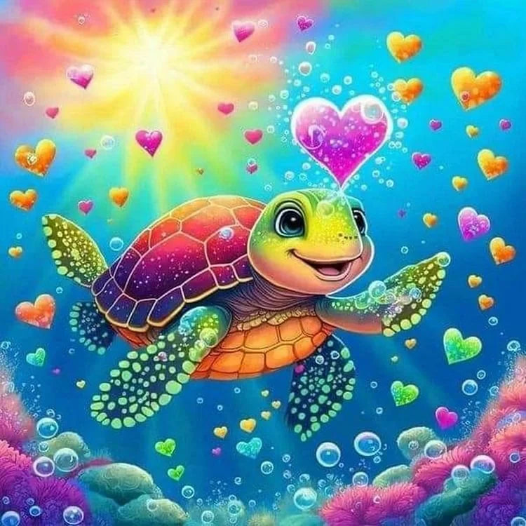 Embroidery  Sea Turtle Cross Stitch Kit