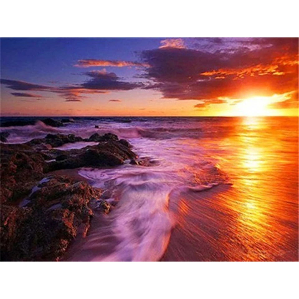 Diamond Painting Landscape Sunset Embroidery Kit