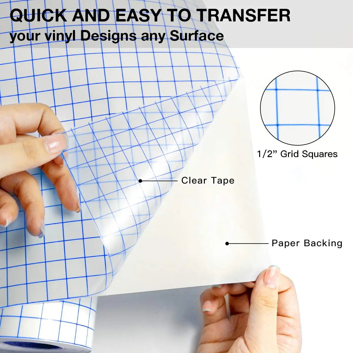 Blue Alignment Grid Paper for Wall