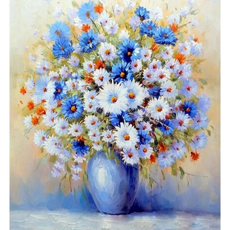 Paintings By Numbers Flowers On Canvas