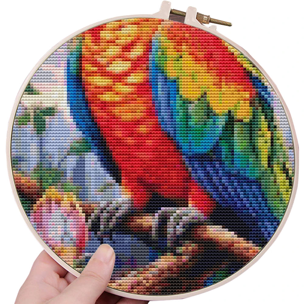 Parrot Cotton Thread Embroidery Kits