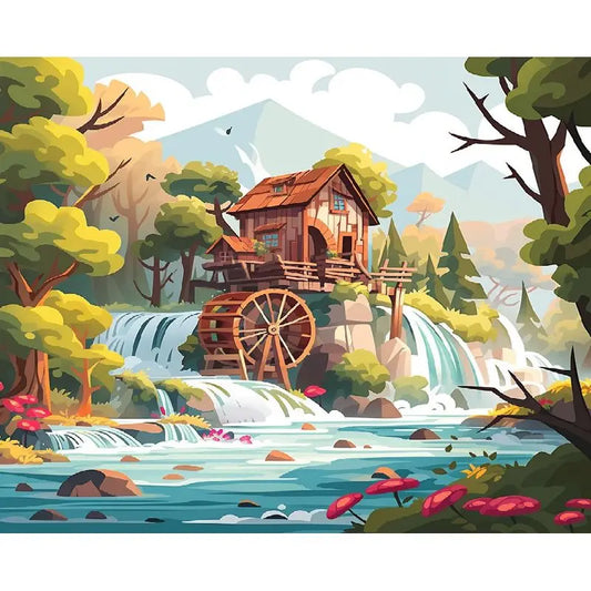 Painting By Numbers Scenery Kit