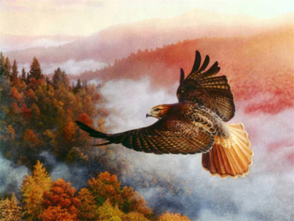 Embroidery Animal Eagle Cross Stitch Kits