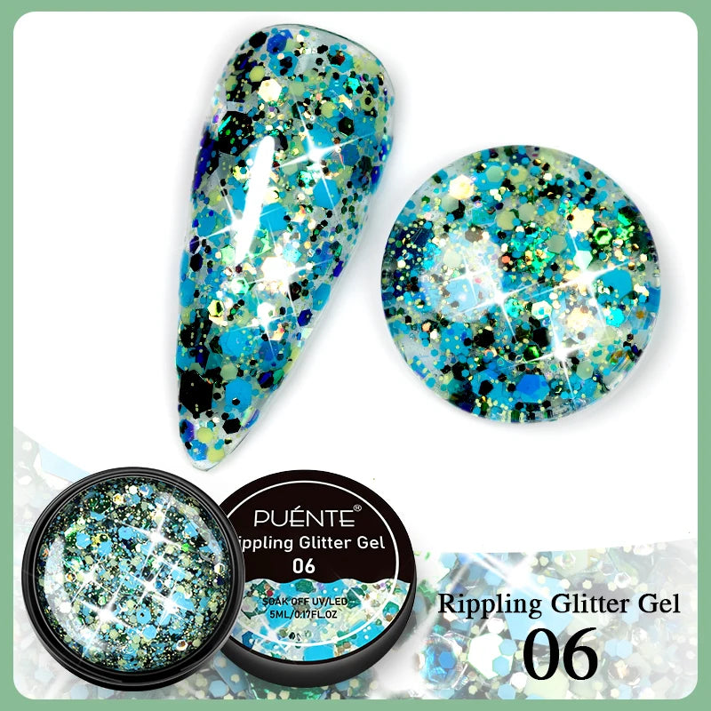 Glitter Nail Polish Sparkling Mica Shell Sequins