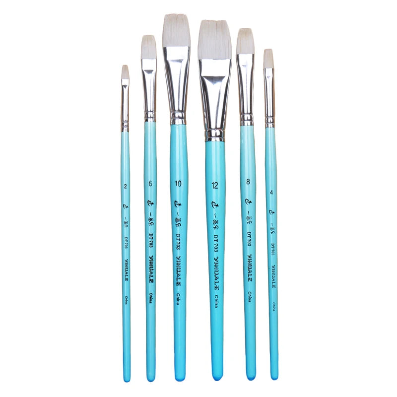 6pc Professional  Artist Paint Brushes