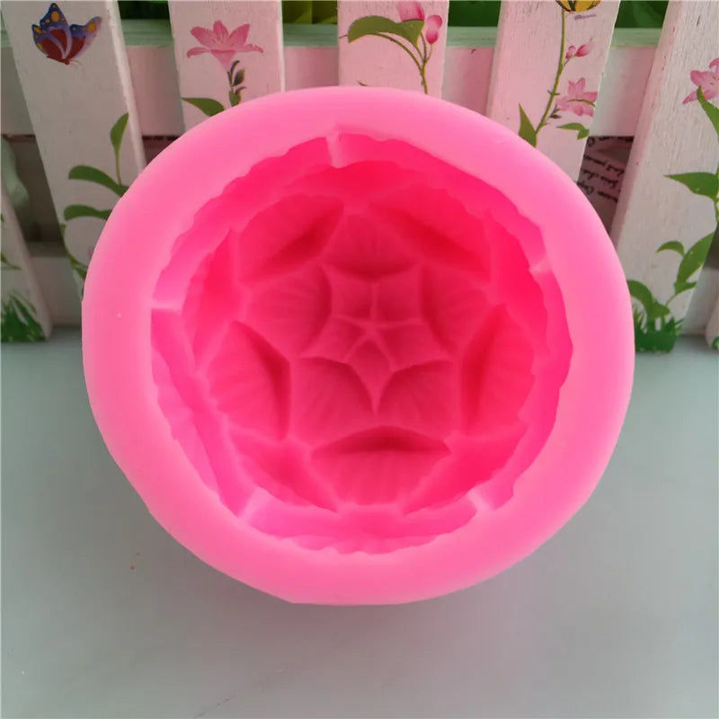 3D Lotus/Flower Ball Candle Silicone Mold