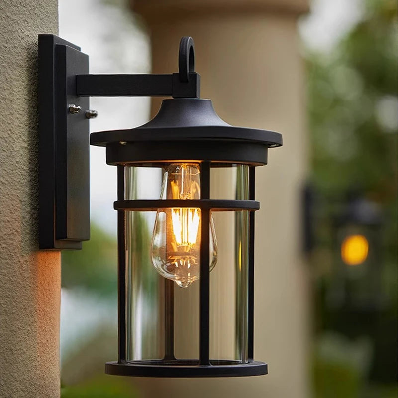 balcony door terrace exterior wall lamp