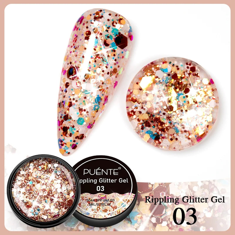 Glitter Nail Polish Sparkling Mica Shell Sequins