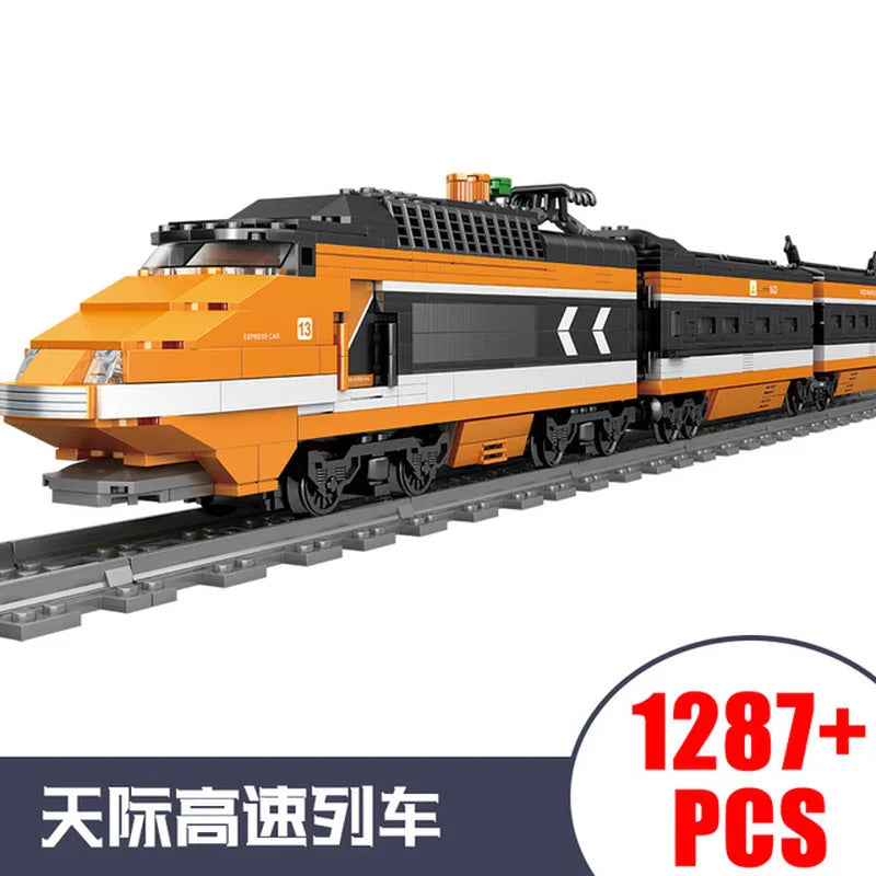 Train Power Function high-tech Building Block Bricks