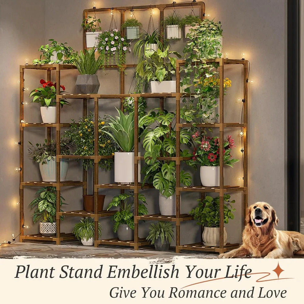 Indoor & Outdoor Tall Plant Stand With 7 Layers