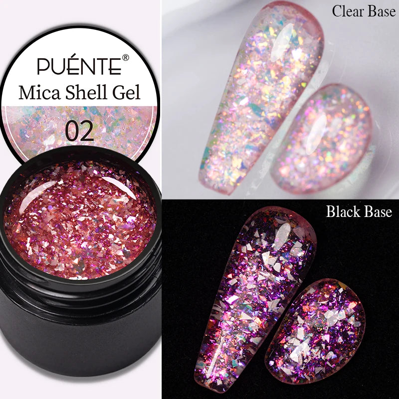 Gel Glitter Semi-Permanent Nail Art Varnish