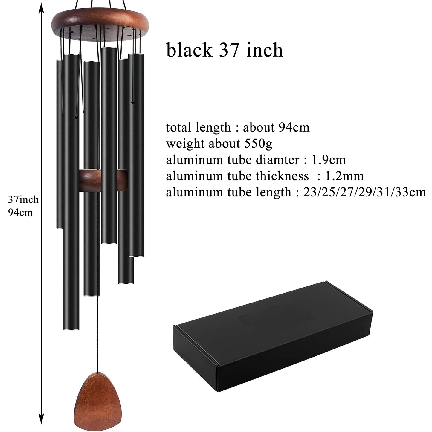 Aluminum 6 Tubes Wind Chimes