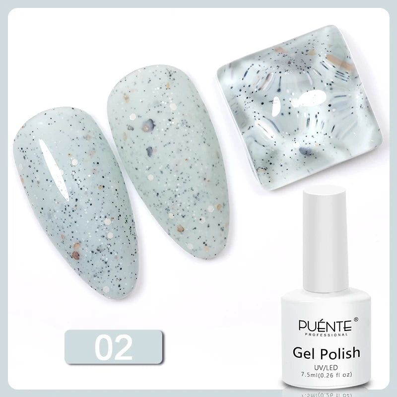 Gel Glitter Semi-Permanent Nail Art Varnish