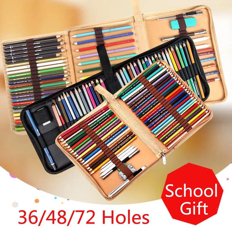 36 48 72 Holes Fold Pencil Case