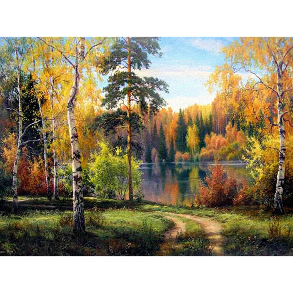 Diamond Landscape Cross Stitch Embroidery Kit