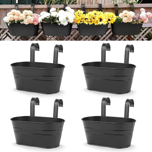 4pcs Large Hanging Flower Pots