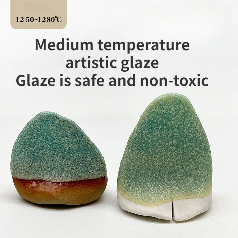 Medium Temperature Artistic Glaze White Green