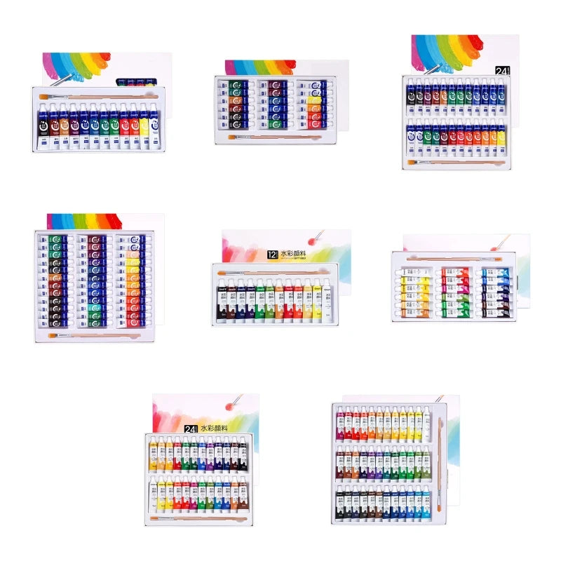 Gouache Paint Set Watercolor Tubes