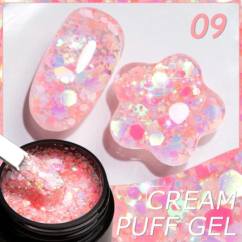 Gel Glitter Semi-Permanent Nail Art Varnish