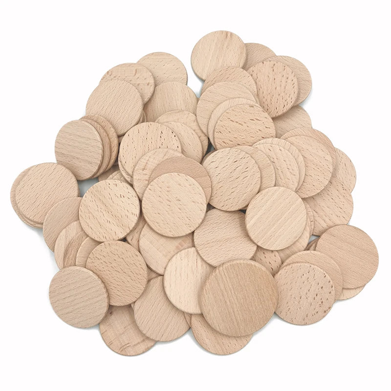 Natural Beech Wood Slices  for Crafts