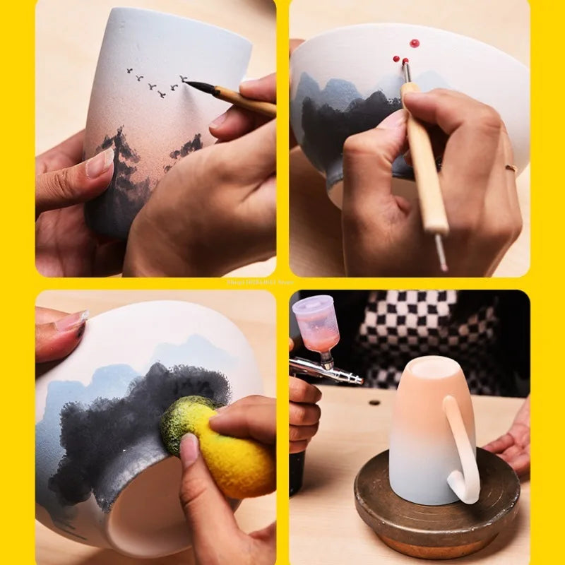 Ceramic Underglaze Paint DIY Pottery Painting