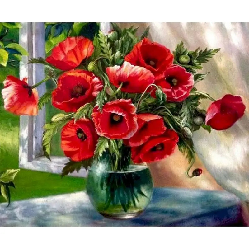 Paintings By Numbers Flowers Kits