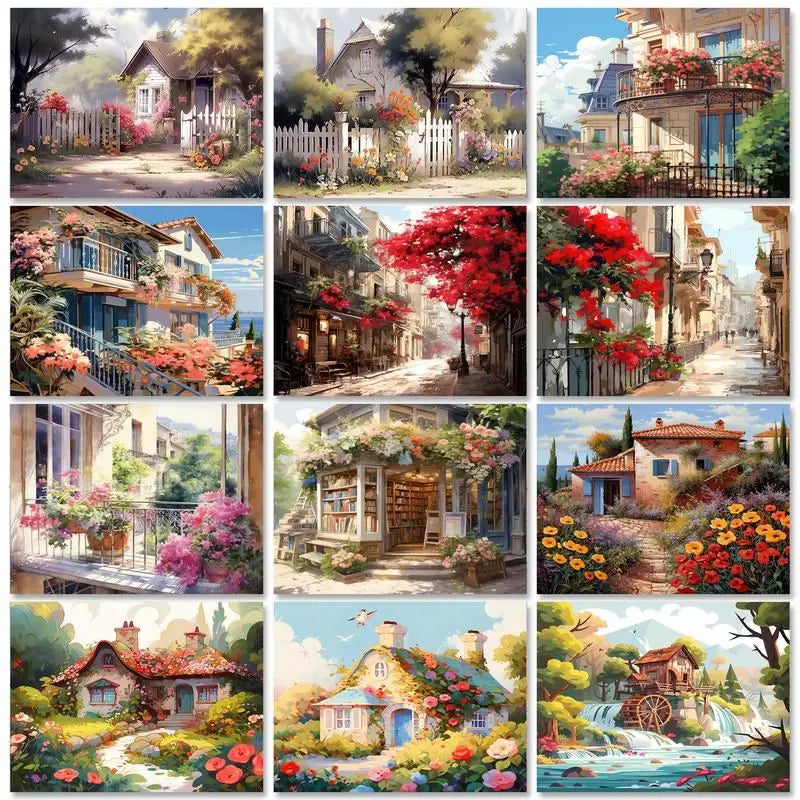 Painting By Numbers Scenery Kit