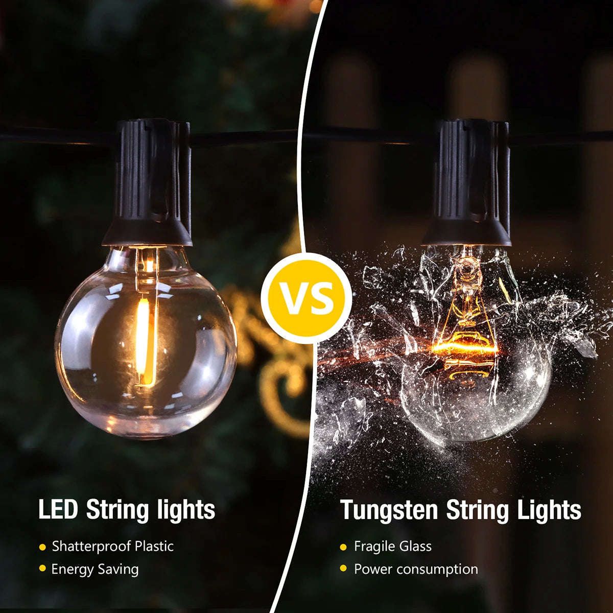 LED G40 Ball Bulb String Lights