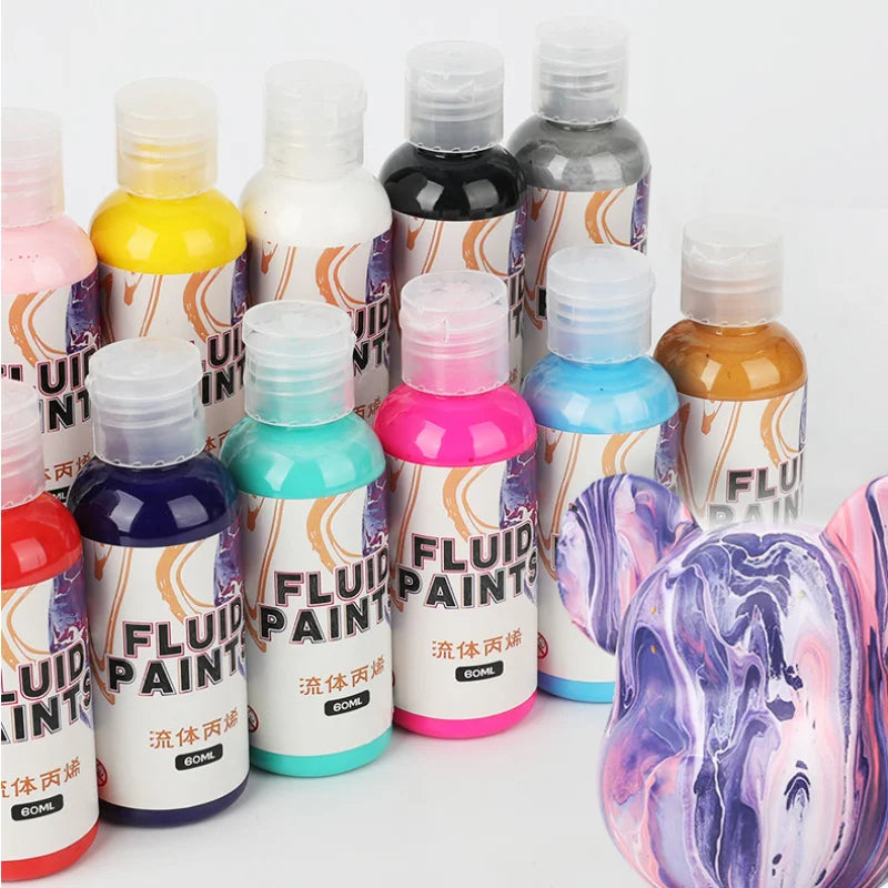 60ml Cell Fluid Painting Paint Set