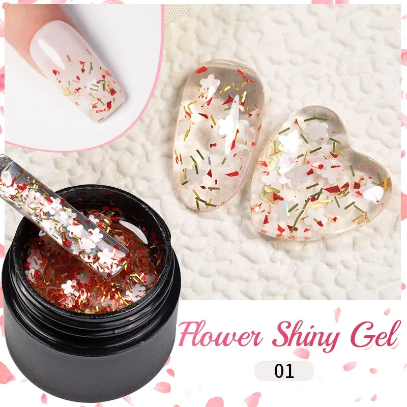 Gel Glitter Semi-Permanent Nail Art Varnish