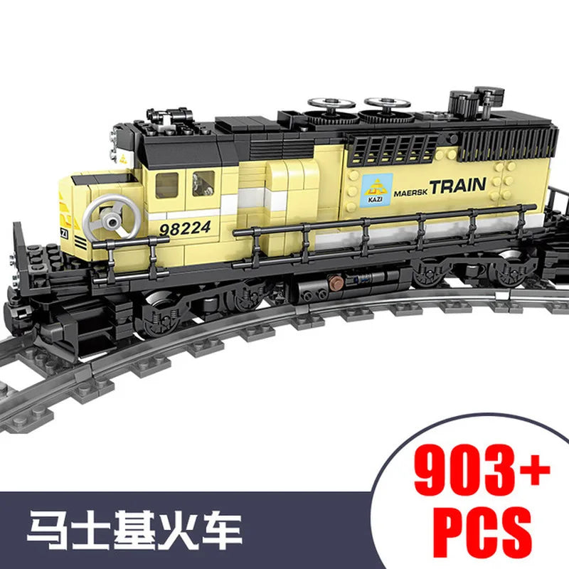 Train Power Function high-tech Building Block Bricks